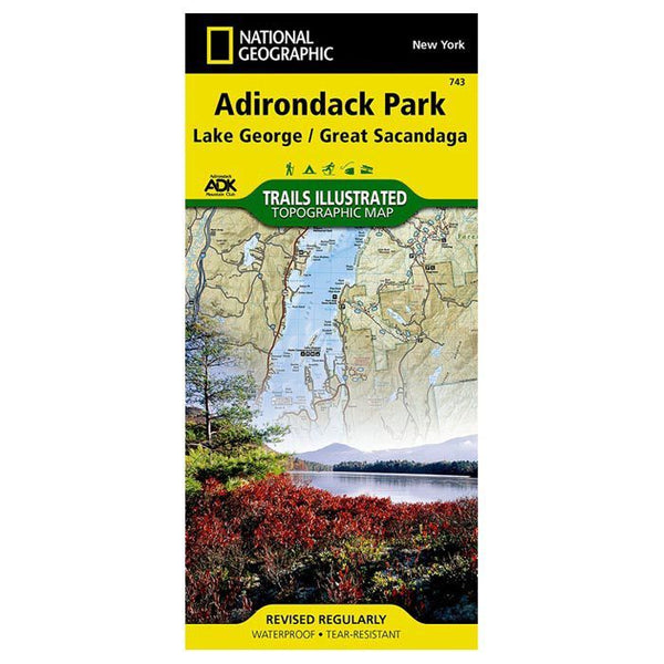 Nat Geo Adirondack Lake George/Great Sacandaga Map